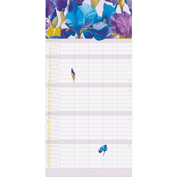 Calendrier Familial 2027 Eco-responsable Floral
