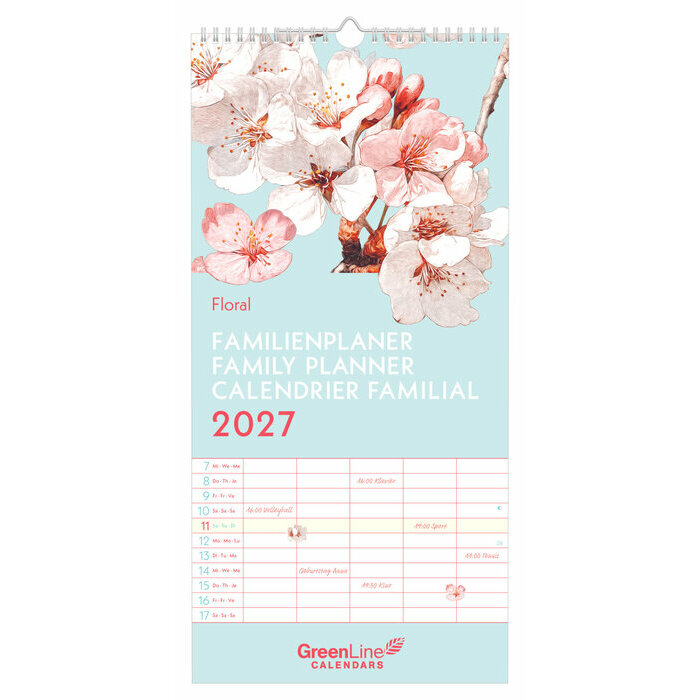 Calendrier Familial Eco-responsable Floral 2027