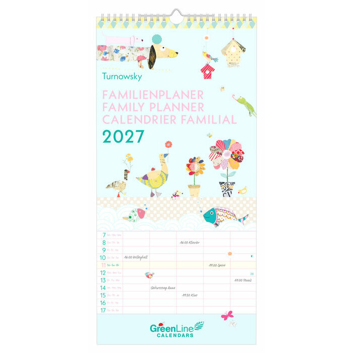 Calendrier 2027 Familial Eco-responsable Turnowsky