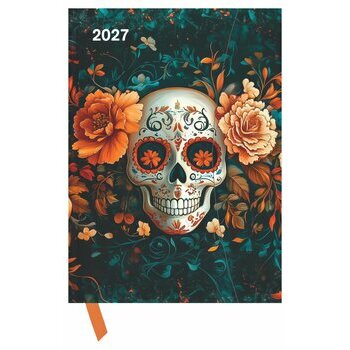 Agenda Magn&eacute;tique 2027 Skulls T&ecirc;te de Mort