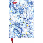  Agenda Poche Magn�tique 2027 Fleurs Bleues