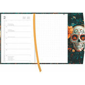 Agenda Poche Magn�tique 2027 Art Gothique Skull T�te de Mort