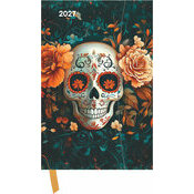 Agenda Poche Magn�tique 2027 Art Gothique Skull T�te de Mort