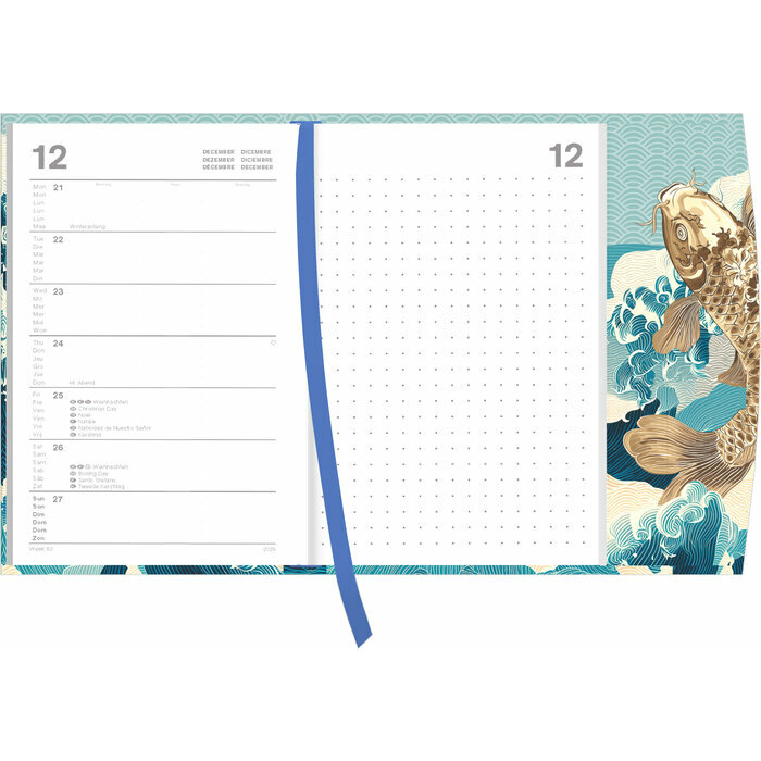 Agenda Poche  Rabat Magn�tique 2026 Art Japonais