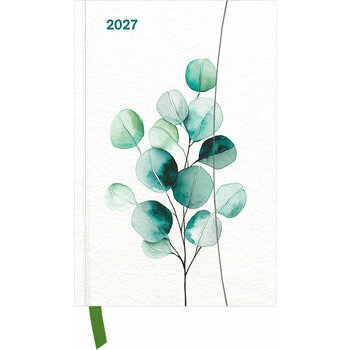 Agenda Poche Magn&eacute;tique 2027 Feuilles Eucalyptus