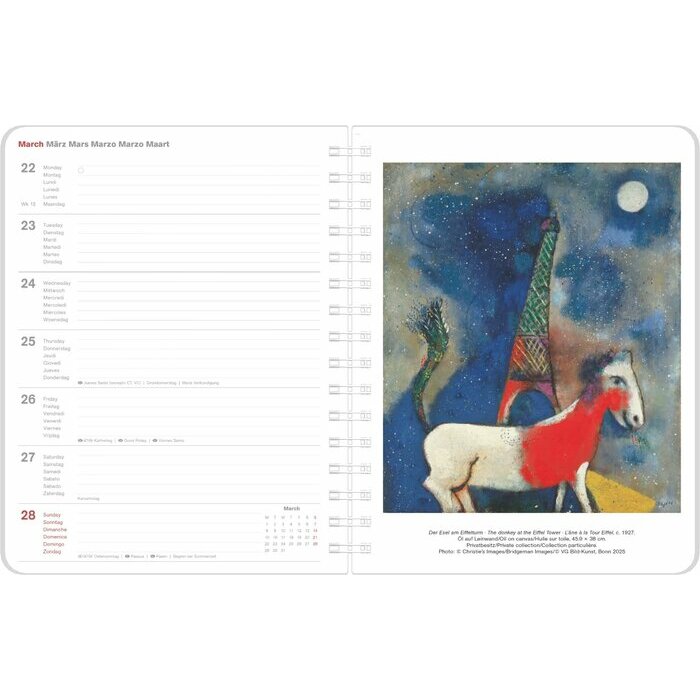 Agenda Spirale 2027 Marc Chagall