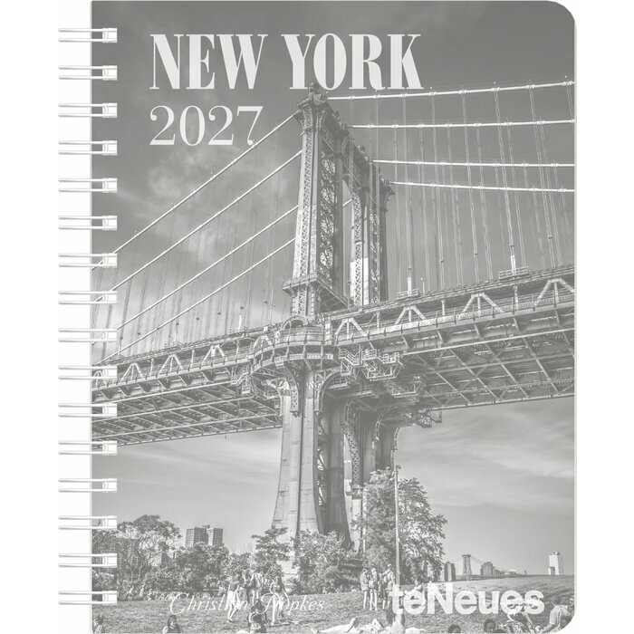 Agenda RELIURE Spirale 2027 New York Noir et Blanc