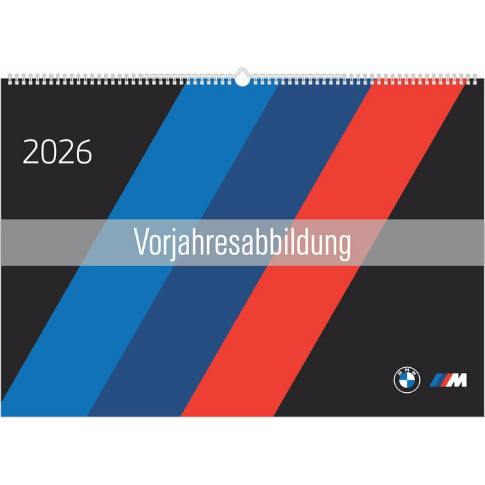 Maxi Calendrier Spirale  2027 Voiture BMW 