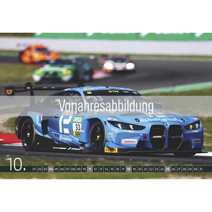 Maxi Calendrier Mural 2027 Voiture Course Automobile BMW 