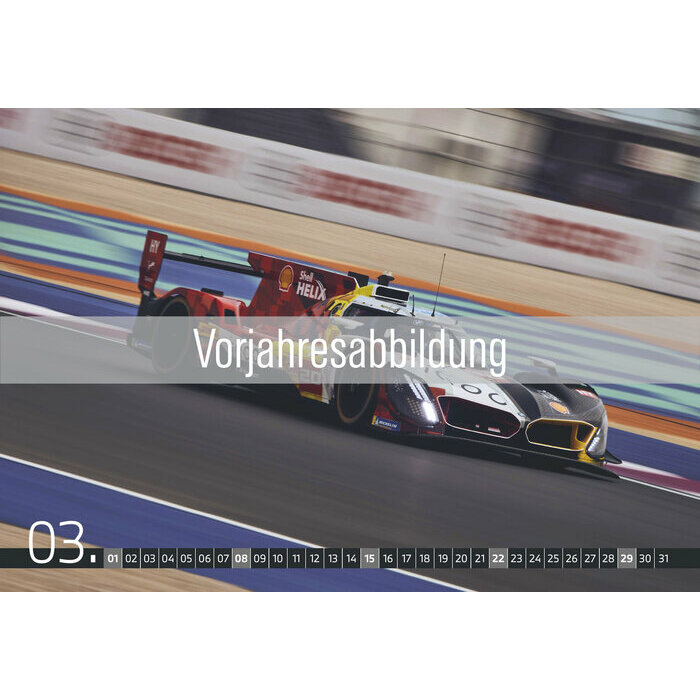 Maxi Calendrier Mural 2027 Voiture Course Automobile BMW 