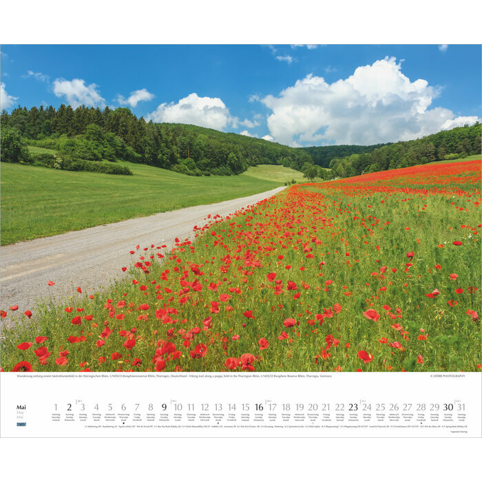 Maxi Calendrier 52x42,5cm 2027 Paysage Promenades dans la Nature 