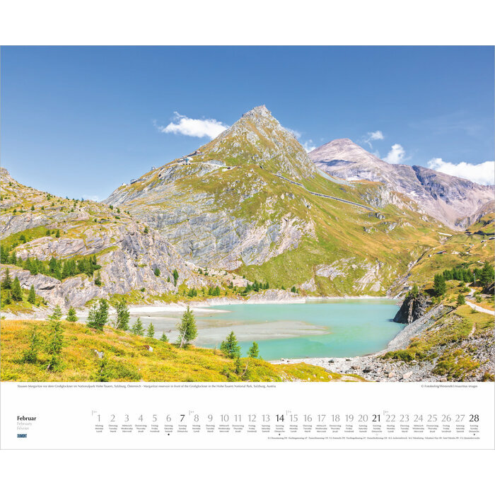 Maxi Calendrier 52x42,5cm 2027  Alpes Hautes Montagnes et Lacs