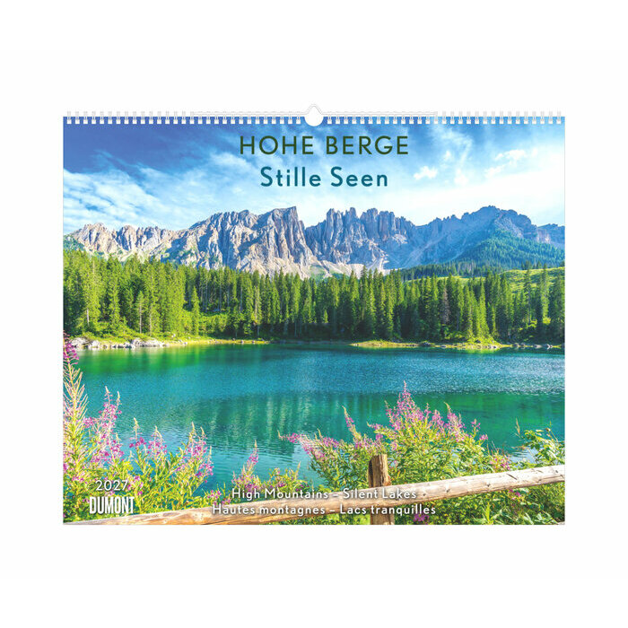 Maxi Calendrier Papier 52x42,5cm 2027 Hautes Montagnes et Lacs
