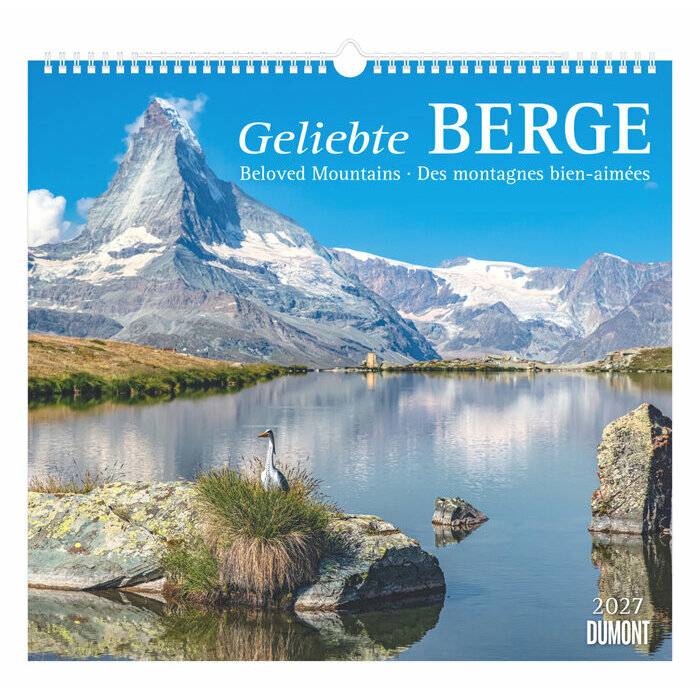 Maxi Calendrier Papier 38x35.5cm 2027 Adorables Montagnes