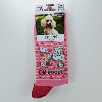 Chaussettes Chien de Race Caniche Blanc