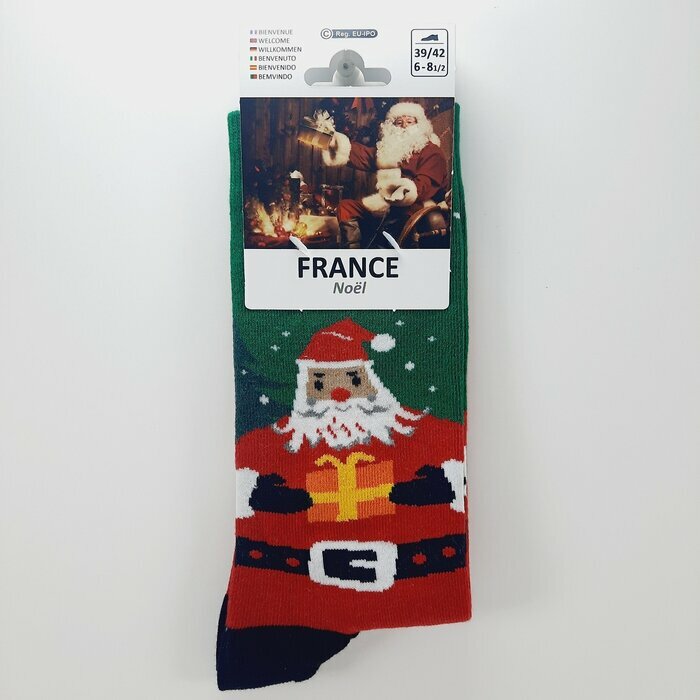 Chaussettes P�re No�l Joyeux No�l