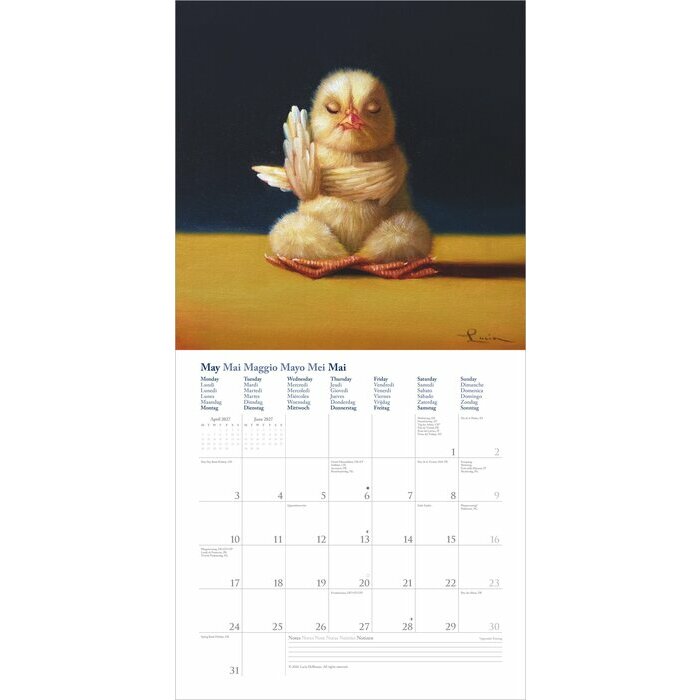 Calendrier 2027 Poussin Yoga - Lucia Heffernan
