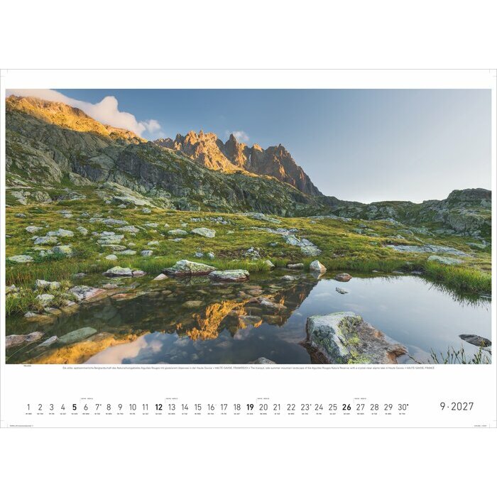 Maxi Calendrier 70x50cm 2027 Alpes Fascinantes