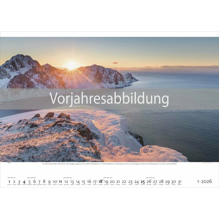 Maxi Calendrier Paysage 60x50cm 2027 La Mer Oc�an