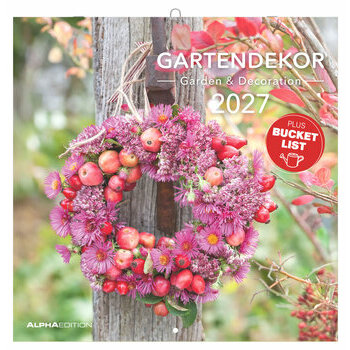 Calendrier 2027 D&eacute;coration de Jardins et Fleurs