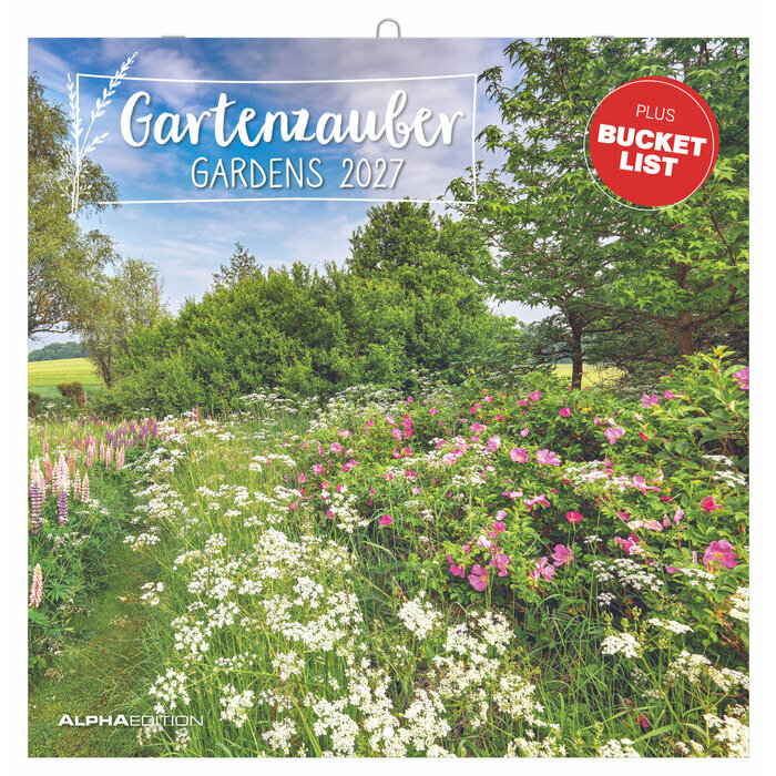 Calendrier 2027 papier Jardins Nature et D�tente