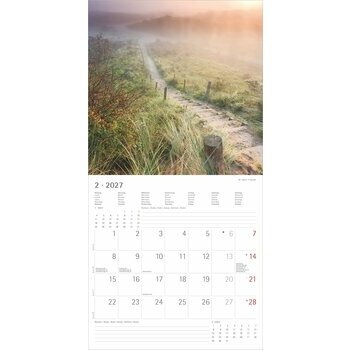 Calendrier Mural 2027 Sentiers et Chemins de Campagne