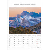 Calendrier Spirale 2027 Montagnes Alpes