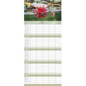 Calendrier Spirale Familial 2027 Zen Lotus
