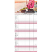 Calendrier Familial 2027 Zen Lotus