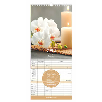 Calendrier Familial 2027 Zen Lotus