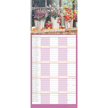 Calendrier Familial 2027 Jardins Fleurs