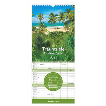 Calendrier Familial 2027 Iles de R&ecirc;ve