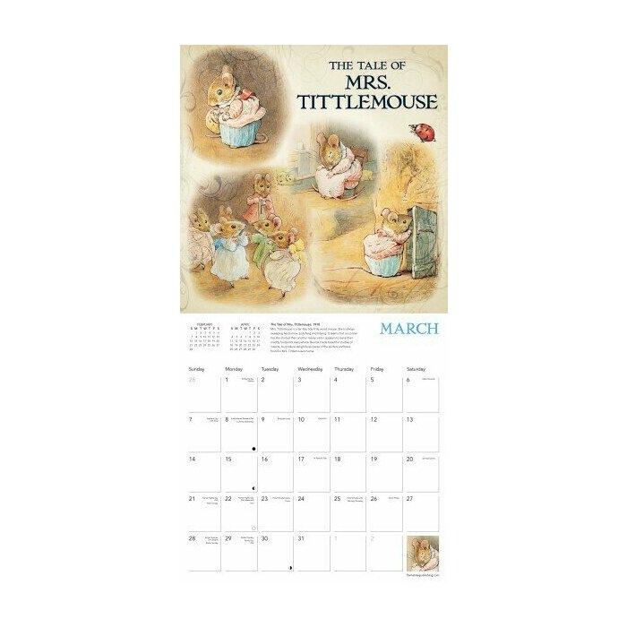 Calendrier 2027 Pierre le Lapin Beatrix Potter Conte Calendrier Papier 2027 Pierre le Lapin Beatrix Potter Conte