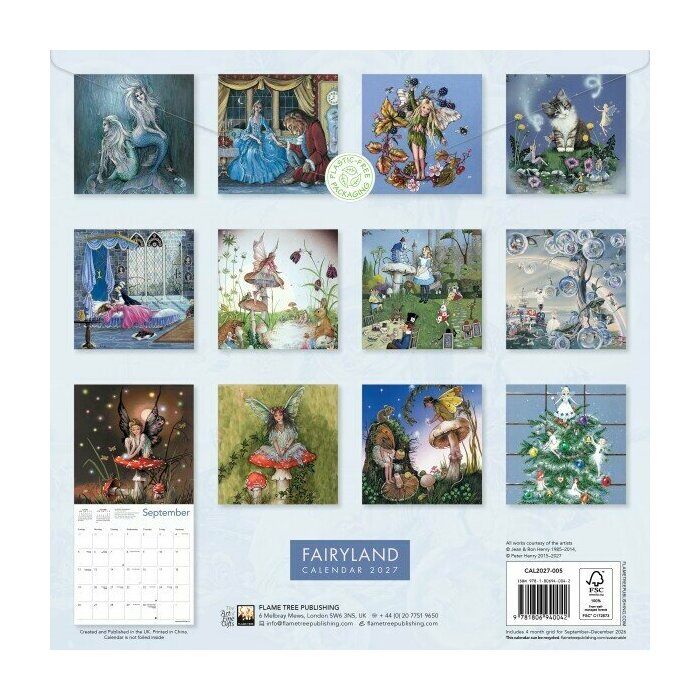 Calendrier Mural 2027 F�es et Mondes Enchant�s