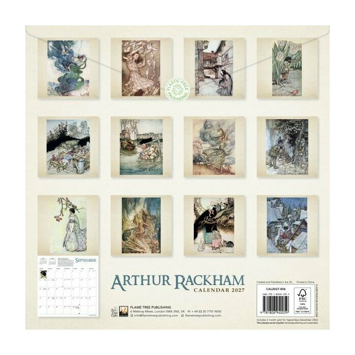 Calendrier 2027 Arthur Rackham Age d'Or Calendrier 2027 Arthur Rackham Age d'Or