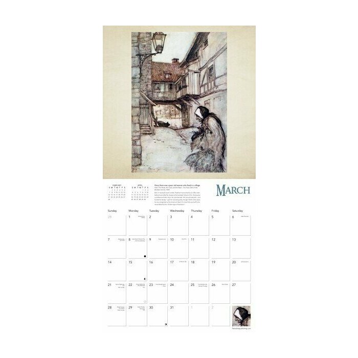 Calendrier 2027 Arthur Rackham Age d'Or Calendrier papier 2027 Arthur Rackham Age d'Or
