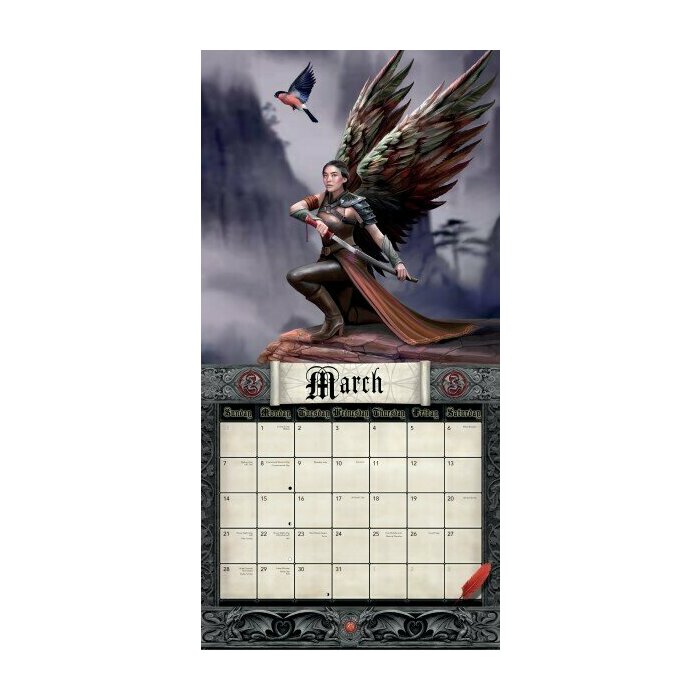 Calendrier 2027 Monde Fantastique Anne Stokes Créatures Calendrier Mural 2027 Licornes Anne Stokes Fantastiques