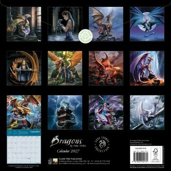 Calendrier 2027 Dragons Anne Stokes Fantastiques