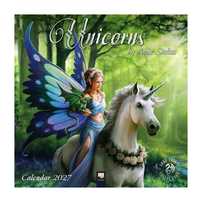 Calendrier Papier 2027 Licornes Anne Stokes Fantastiques