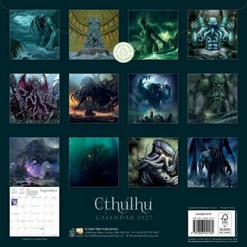 Calendrier 2027 Monstres Cthulhu Lovecraft