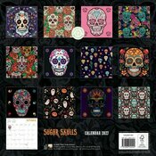 Calendrier 2027 Têtes de Mort Jour des Morts Gothique Calendrier Mural 2027 Têtes de Mort Jour des Morts Gothique