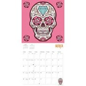 Calendrier 2027 Têtes de Mort Jour des Morts Gothique Calendrier 2027 Têtes de Mort Jour des Morts Gothique