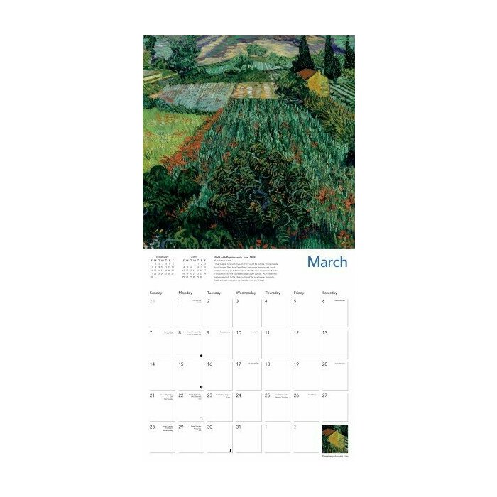 Calendrier Papier 2027 Paysages de Vincent Van Gogh