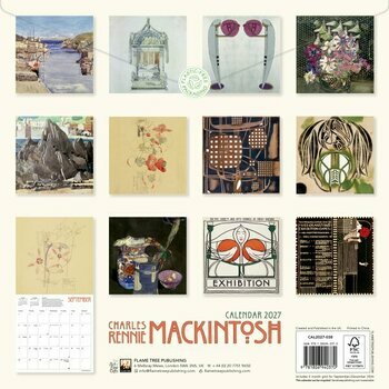 Calendrier 2027  Charles Rennie Mackintosh 