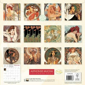Calendrier 2027 Art Nouveau Alphonse Mucha