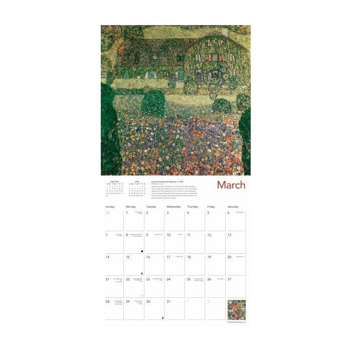 Calendrier papier 2027 Paysage et Nature Gustave Klimt