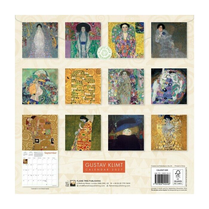 Calendrier 2027 Paysage et Nature Gustave Klimt