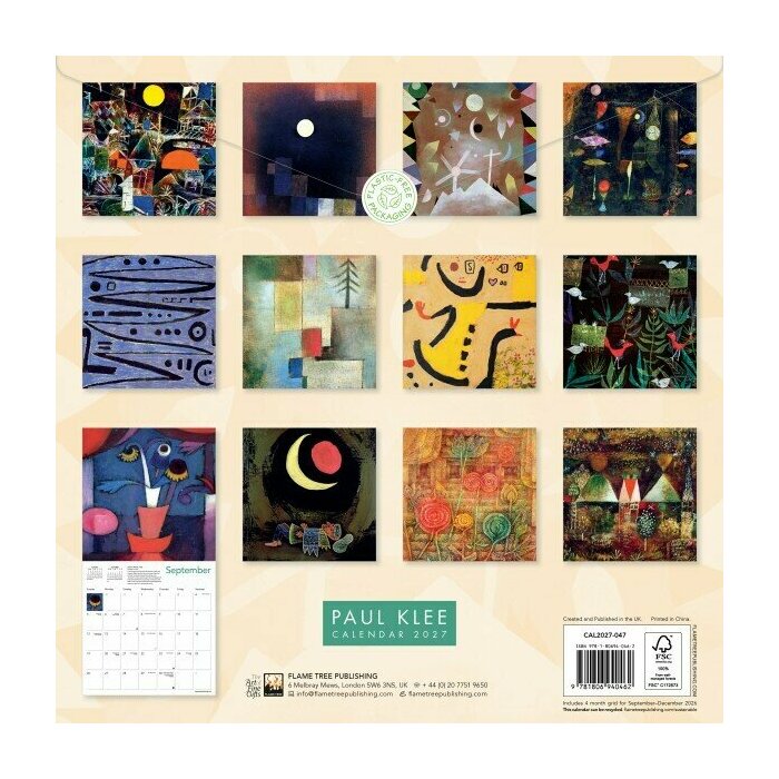 Calendrier 2027 Paul Klee Surréalisme Calendrier 2027 Paul Klee Surréalisme