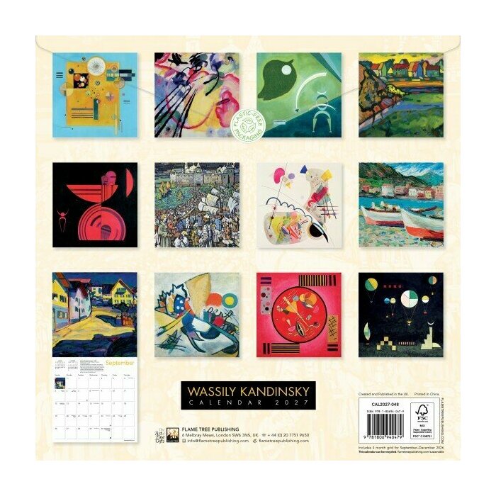 Calendrier 2027 Art Abstrait Wassily Kandinsky