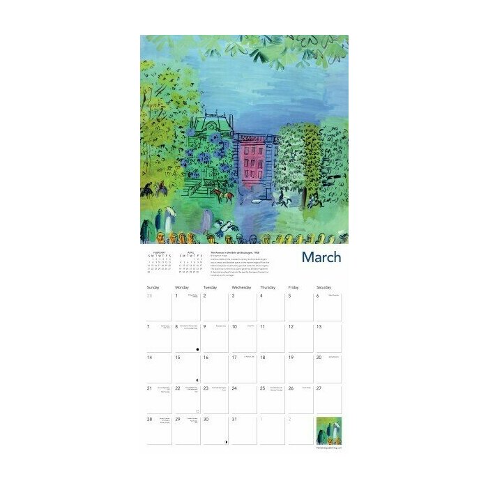 Calendrier 2027 Raoul Dufy Fauvisme Calendrier papier 2027 Raoul Dufy Fauvisme